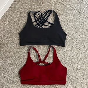 2 Born Primitive Strappy back sports bras - size Small!